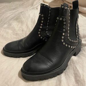 Zara studded Chelsea boots